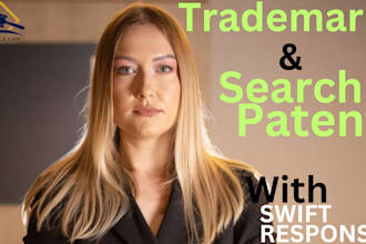 conduct a thorough trademark and patent search, tm filing for USA and non USA