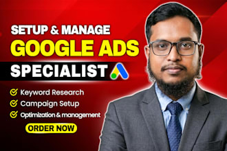 be your google ads expert, PPC manager, ga4 specialist