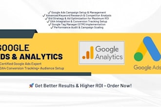 setup and optimize google ads and ga4 for maximum ROI