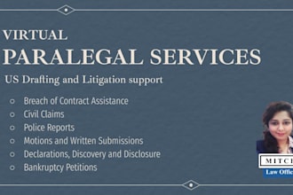 offer you virtual paralegal services