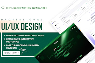 do UI UX design for your website, dashboard ui, mobile apps
