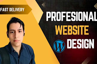 design your professional wordpress website with SEO and responsive design