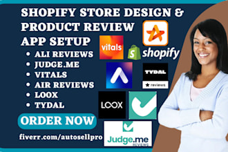 setup shopify product review ali reviews judge me vitals air reviews loox tydal