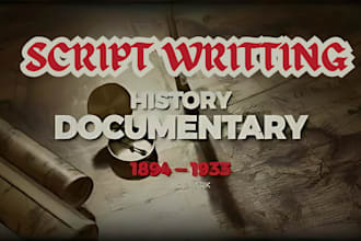 write true crime scriptwriter, podcast, and youtube video scripts, documentary