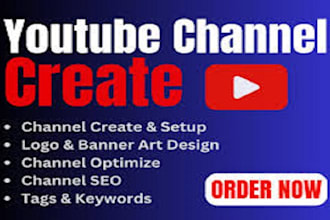 create youtube channel and set it up for high sales