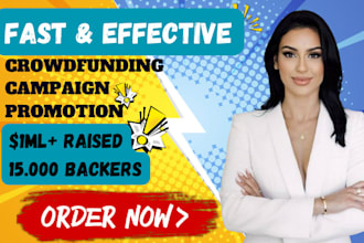 promote your gofundme indiegogo and kickstarter