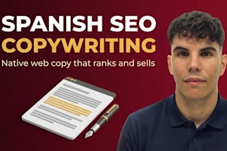be your professional spanish copywriter for websites