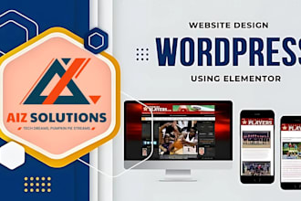 build a wordpress website with elementor