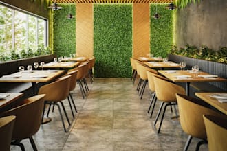 enhance 3d restaurant interior,3d sauna,lobby lumion rendering,lounge,3d terrace