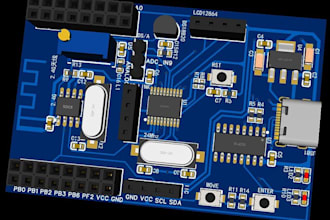 design pcb board, schematic, circuit in eagle altium kicad prototyping