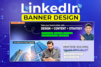 design a modern, responsive linkedin banner that reflects you
