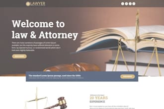 build attorney website lawyer website law firm notary website in wordpress