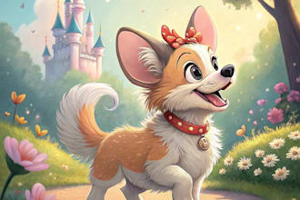 draw your pet portrait into cute disney style