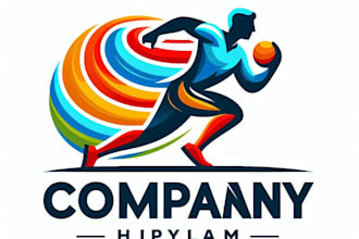 design athlete, beauty and beverage logo