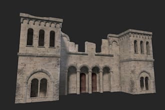 design 3d terrain model,temple model,ruins,medival terrains,scatter terrain,stl
