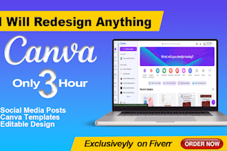redesign anything in canva only 3 hour