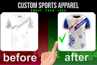 custom jersey design sublimation for sports and esports jersey
