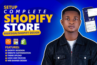 build shopify dropshipping store, shopify store design, create shopify website