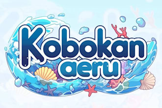design cute vtuber logo for twitch streamer