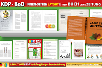buch formatierung layout satz buchseiten gestaltung innenteil text kdp bod