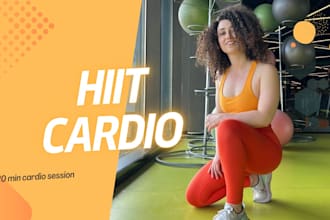 give a live hiit cardio session