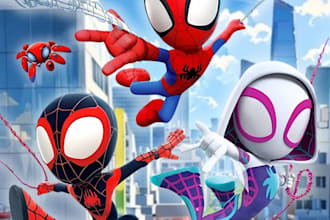 spider man and his friends invitation