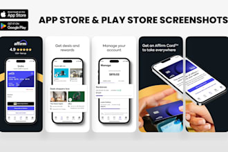 design amazing app screenshots for ios or android