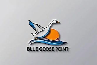 create a unique and modern duck logo design for your brand