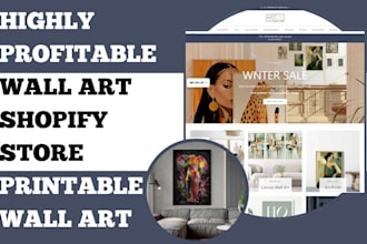 design wall art shopify store print on demand canvas wall art printable wall art