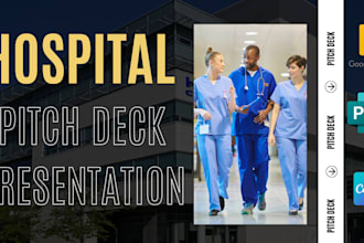 design UK, USA, ca, asia investor ready hospital pitch deck ppt presentation