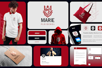 do luxury modern initial monogram clothing logo design and branding kit