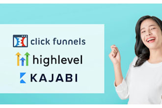 setup clickfunnels, funnel, gohighlevel, systeme io, kartra landingpage