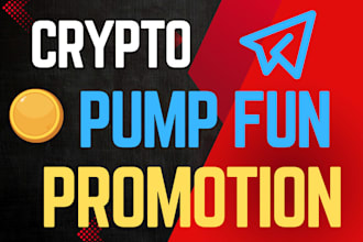 pump fun promotion, telegram promotion to sellout 100m pump fun, memecoin token