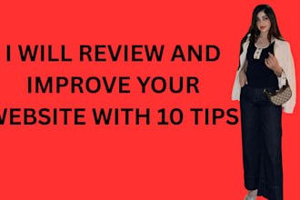review and improve your website with 10 tips