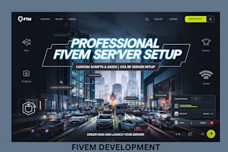 setup andd customize your fivem server, gta v rp server setup custom script mods
