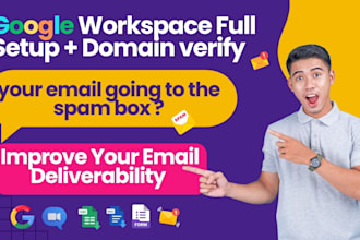 do full dns setup domain verify and fix email to go spam and improve delivery
