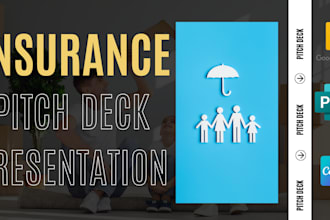 design USA, UK, asia, ca, investor ready insurance pitch deck ppt design