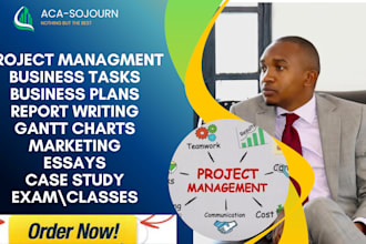 do business plan, report writing, project management, gantt chart, marketing ppt