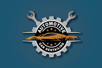design modern automotive auto detailing auto repair and mobile detailing logo