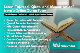 be your quran teacher with tajweed, hifz, and tafseer