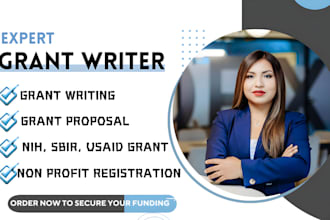 do grant writing, grant proposal, business plan, grant research