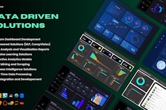 custom dashboards, bi , predictive analytics ,ml, ai, nlp, compvision solutions