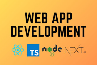 do react js, next js, typescript, node js web app