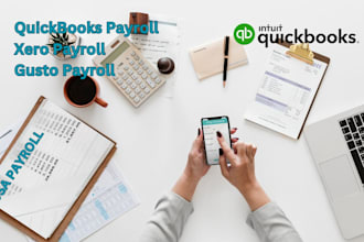do USA payroll services with quickbooks xero and gusto expert payroll processing
