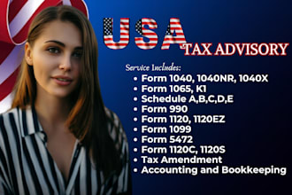 prepare and file us tax form 1120, 5472, 1065 for non resident us llc tax