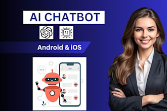 develop ai chatgpt mobile app or website ai saas app ai chatbot ai software