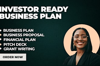 craft a winning business plan for startups, investor ready, pitch deck, grant