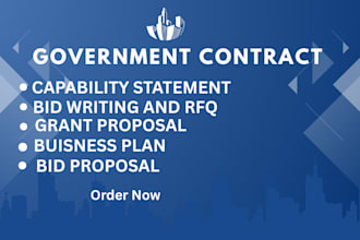 prepare an outstanding bid proposal for your rfp, rfq and tender