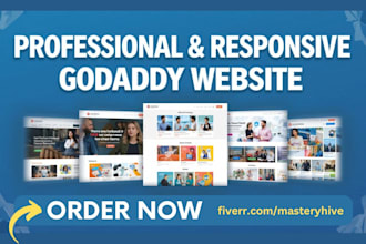 design a modern clothing and fashion godaddy store or website