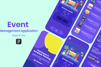 create ticket booking app, event management app  and booking app
